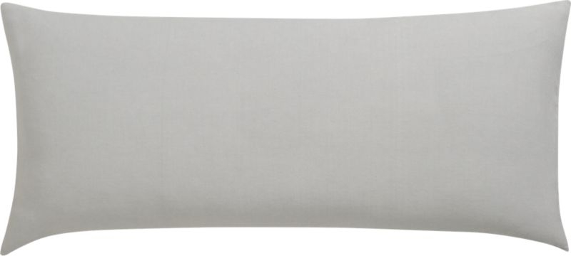 "36""x16"" leisure silver grey pillow with down-alternative insert" - Image 3
