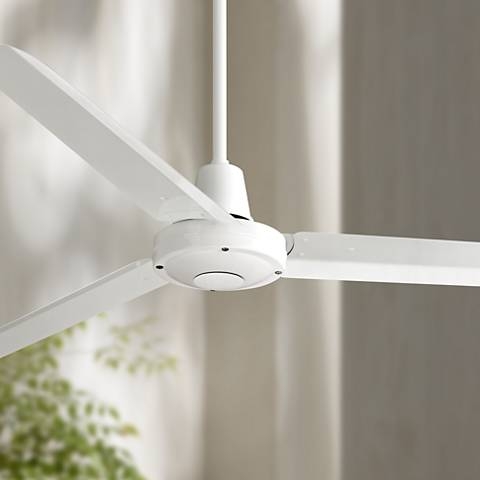 60" Turbina™ White Ceiling Fan - Image 0