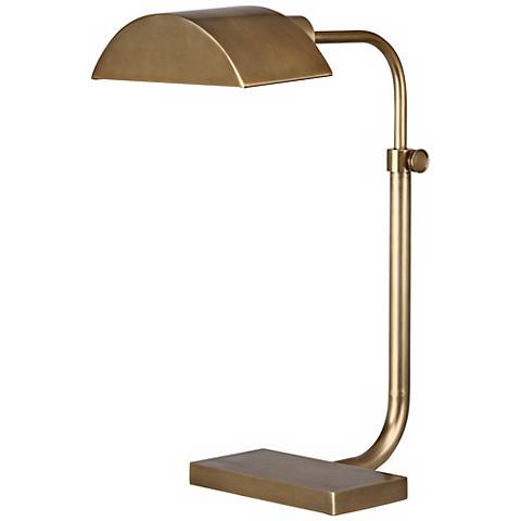 Robert Abbey Koleman Aged Natural Brass Desk Lamp - Image 0