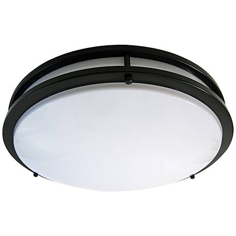 Zaire Bronze 10" Wide Flushmount LED Ceiling Light - Image 0