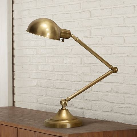 Robert Abbey Kinetic Antique Brass Pharmacy Desk Lamp - Image 0