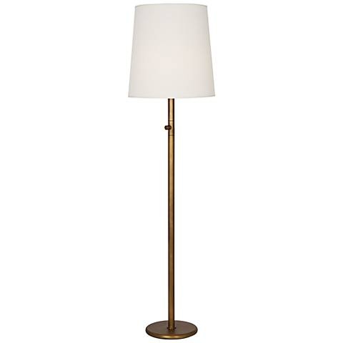 Robert Abbey Buster Chica White And Aged Brass Floor Lamp - Image 0