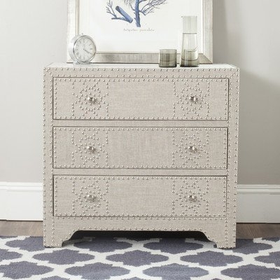 Gordy 3 Drawer Chest - Grey - Arlo Home - Image 1