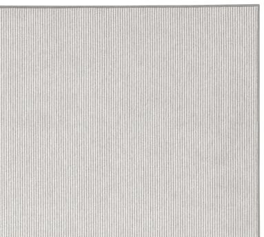 Billiard Custom Mini Stripe Wool Blend Rug, Gray, 6 x 9' - Image 2