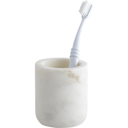 Nexus White Marble Toothbrush Holder - Image 0