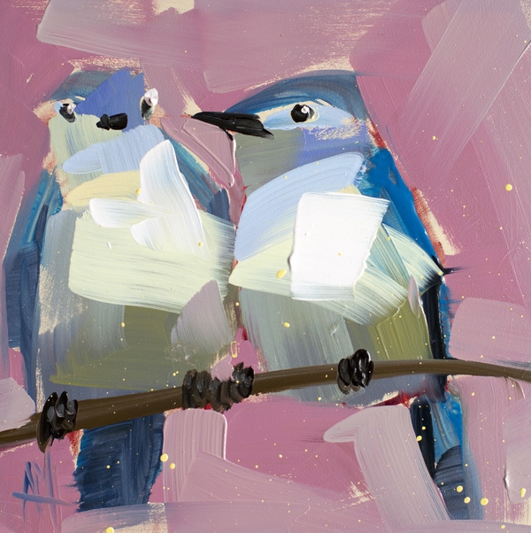 Two Mountain Bluebirds no. 8 - Image 0