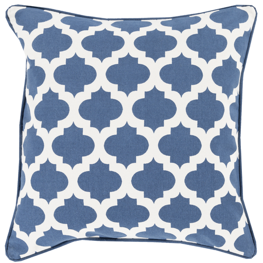 Morrocan Printed Lattice MPL-001 20"L x 20"W Down Filled Pillow - Image 1
