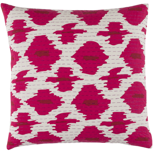 Kantha Throw Pillow, 18" x 18", pillow cover only - Image 1