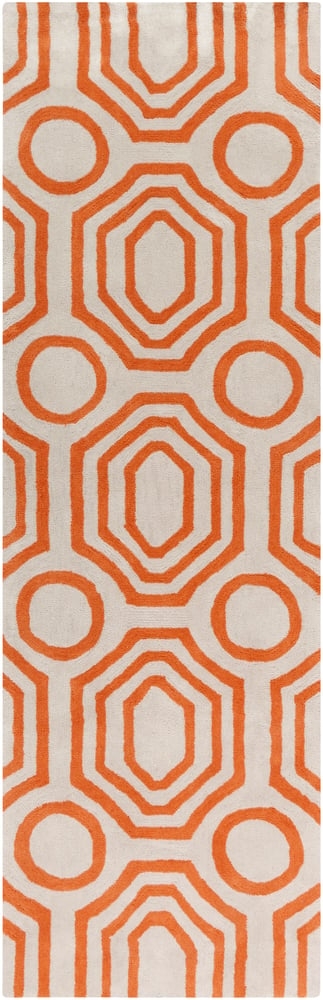 Hudson Park Beige Indoor 2'6" x 8' Handmade Rug - Image 1