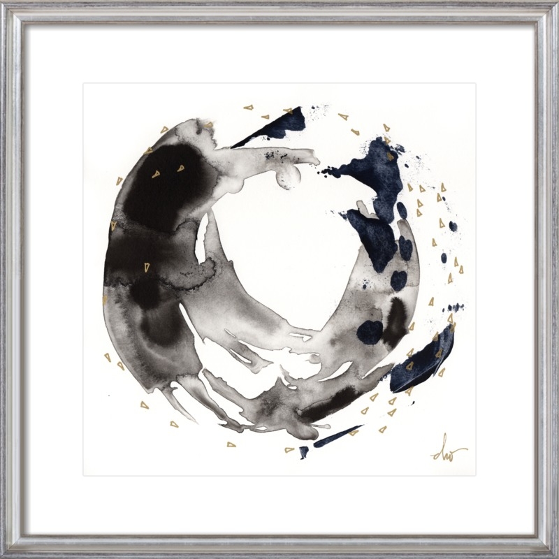 8/7. 7. - 24" x 24" - Silver Leaf Wood frame - Image 0