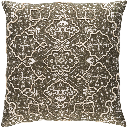 Batik Throw Pillow, 22" x 22", with poly insert - Image 1