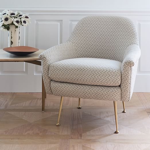 Phoebe Chair, Morse Dot - Ivory - Image 1