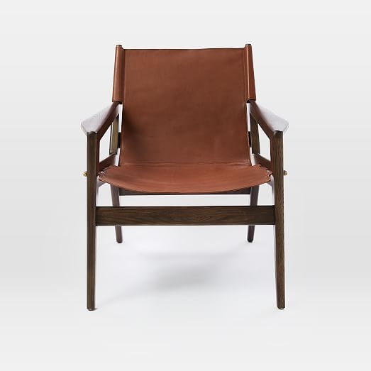 Felipe Leather Sling Chair - Image 1