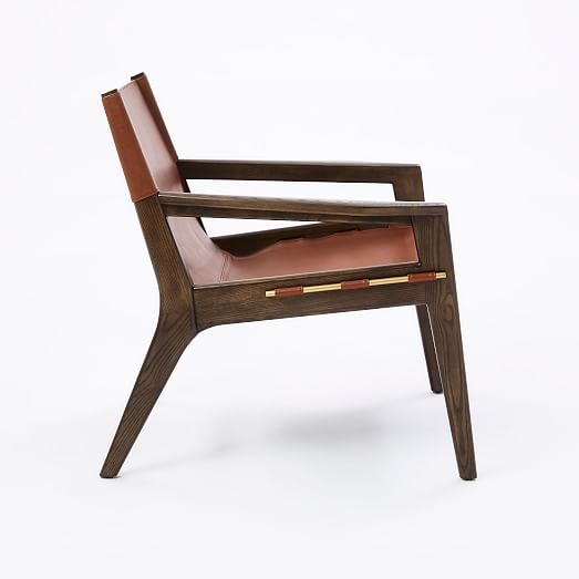 Felipe Leather Sling Chair - Image 3