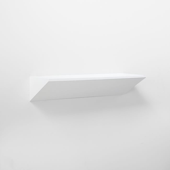 Floating Wedge Shelf - White - 2' - Image 0