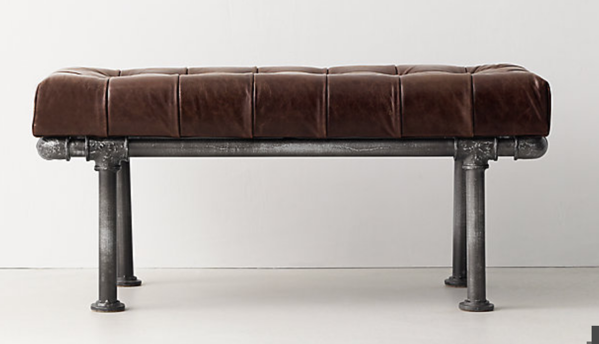 Finlay Leather Bench - Image 0
