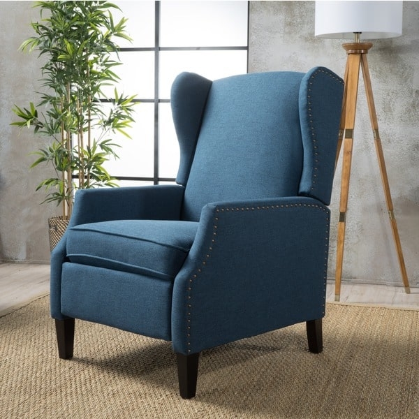 Wescott Wingback Fabric Recliner Club Chair by Christopher Knight Home - Image 0