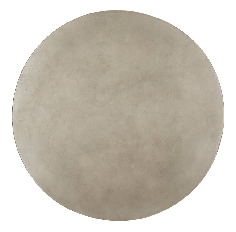 Delfia Indoor/Outdoor Modern Concrete Round 27.56-Inch Dia Coffee Table - Dark Grey - Safavieh - Image 2
