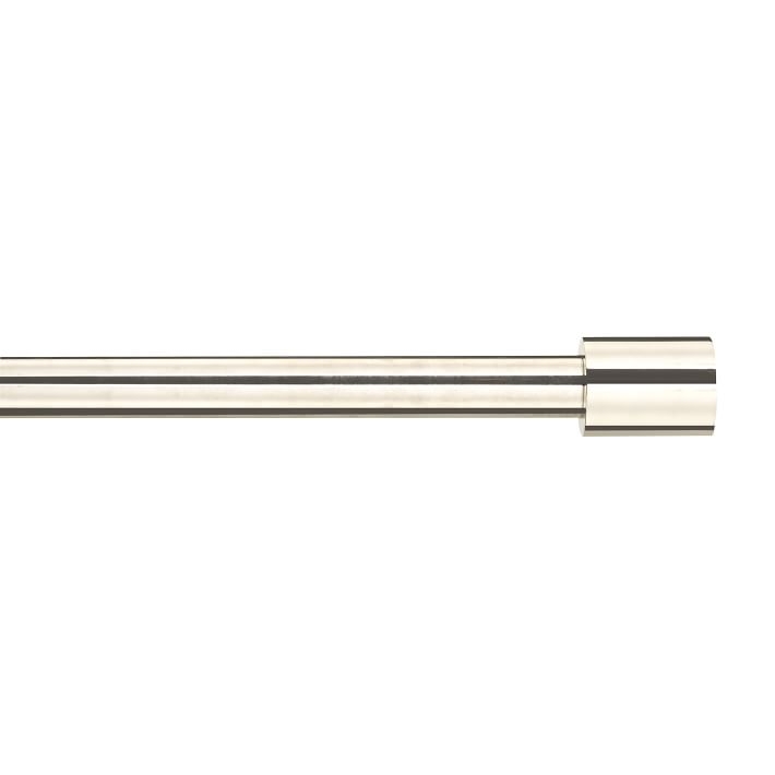 Oversized Adjustable Metal Rod - Polished Nickel - 108" - 144" - Image 0