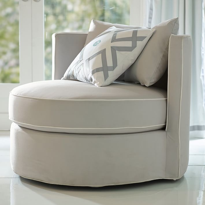 Round-About Slipcover Chair - Image 0
