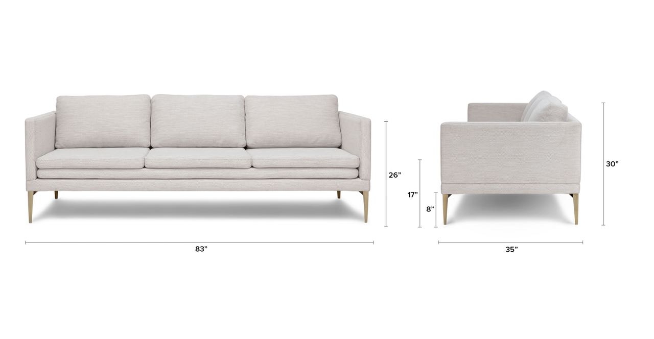 Triplo sofa - Milkyway Ivory - Image 0