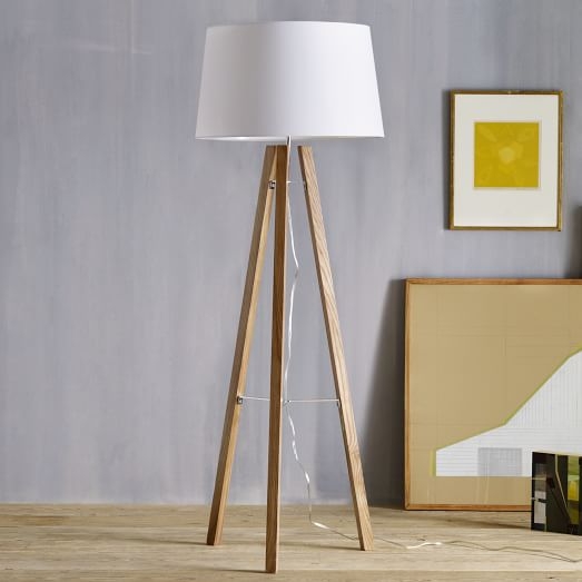 Tripod Wood Floor Lamp - Image 2
