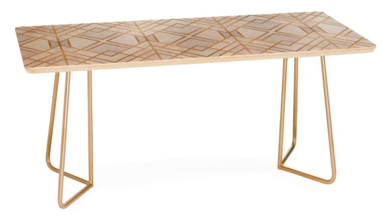 Golden Geo Coffee Table - Gold hairpin - Image 0