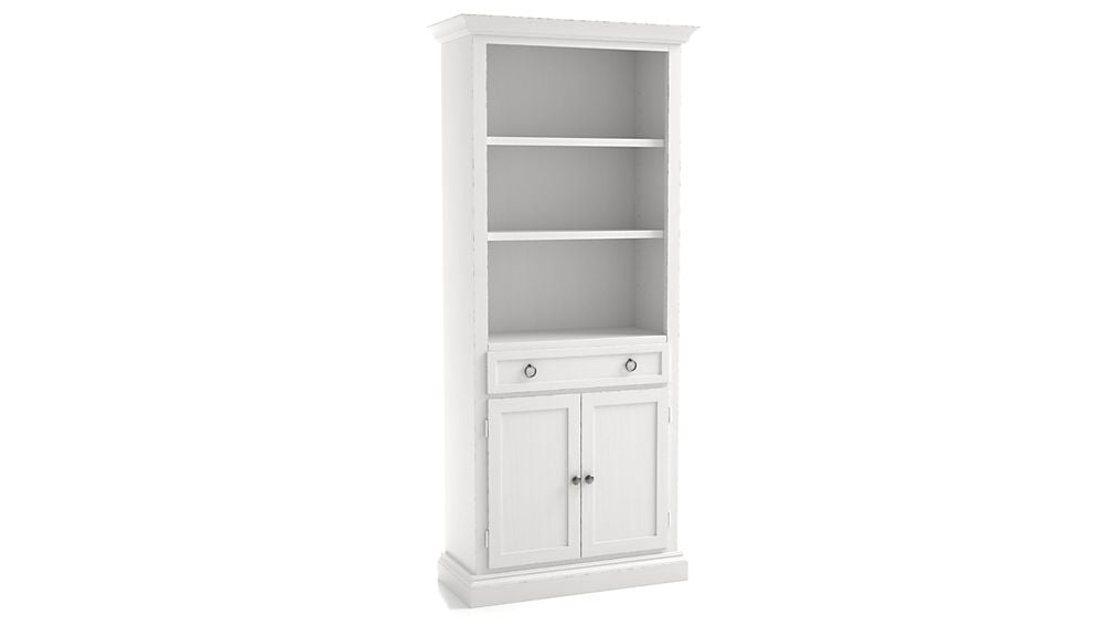 Cameo White Storage Bookcase - Image 0
