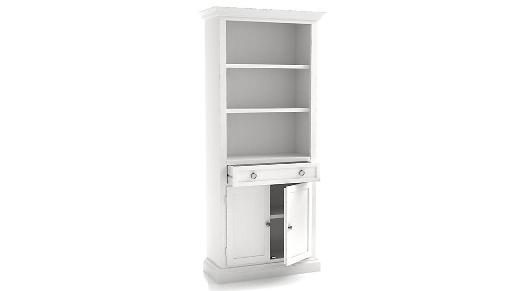 Cameo White Storage Bookcase - Image 1