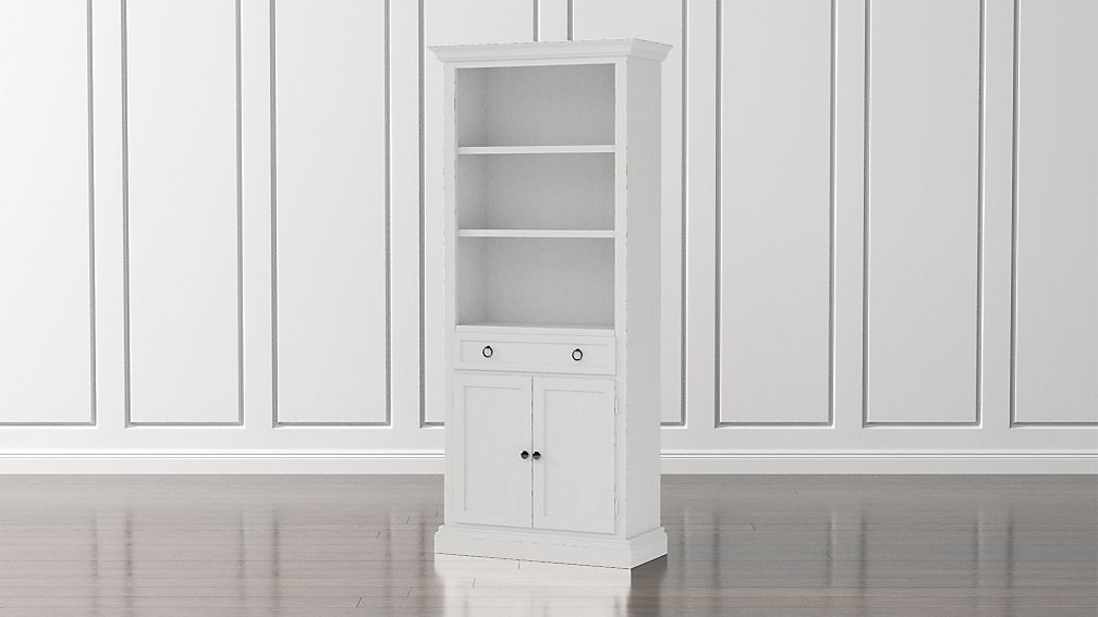 Cameo White Storage Bookcase - Image 2