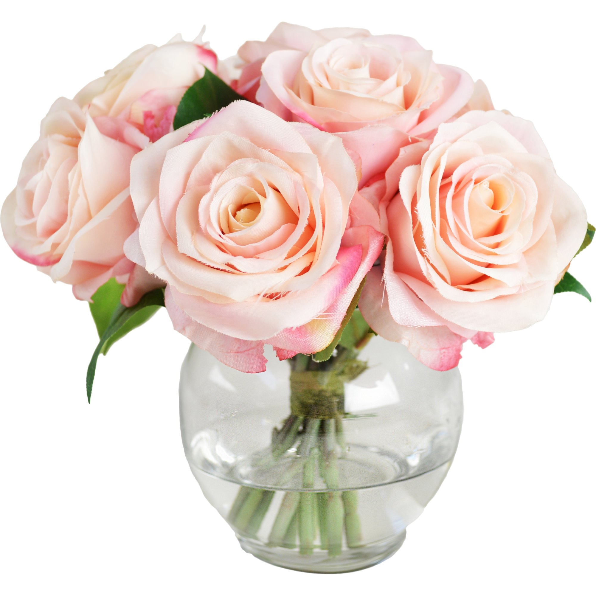 Roses in Glass Vase - Image 1