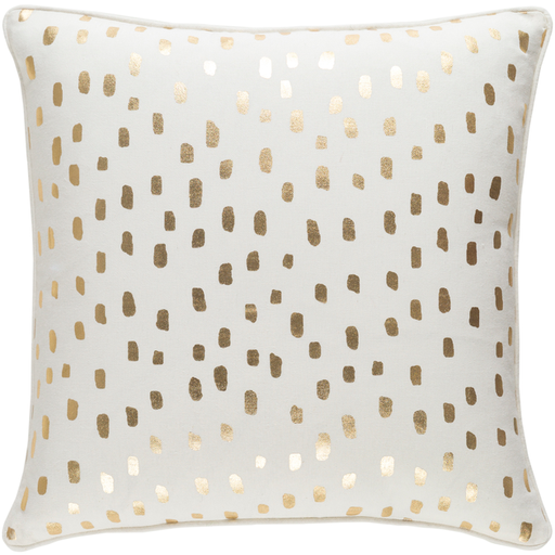 Glyph Throw Pillow, Poly Insert, Gold, 18" x 18" - Image 0