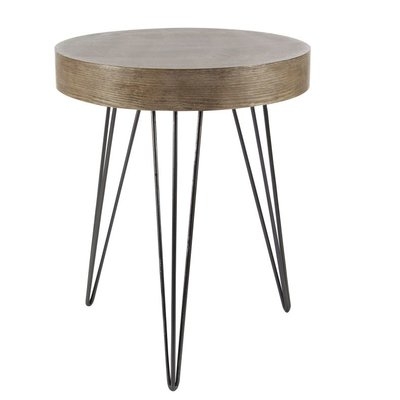Metal/Wood End Table - Image 1