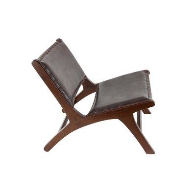 Genuine Leather Lounge Chair - Image 1
