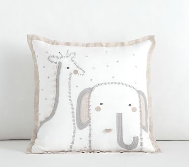 Baby Animal Decorative Pillow, 12" x 12" - Image 0