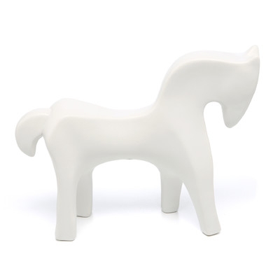 Horse Object in White Figurine - Image 0