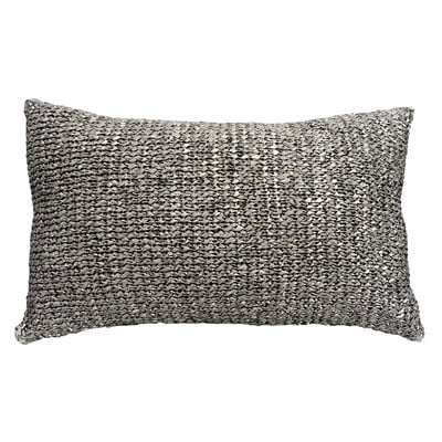 Knitted Ribbon Lumbar Pillow - Image 0