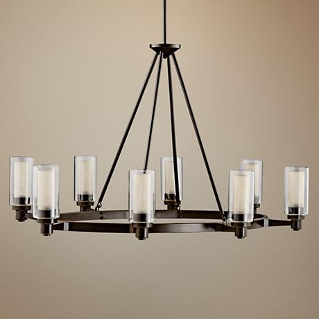 Circolo Collection Olde Bronze 35 1/2" Wide Oval Chandelier - Image 1