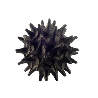 Sea Urchin Black Resin Sculpture - Image 0
