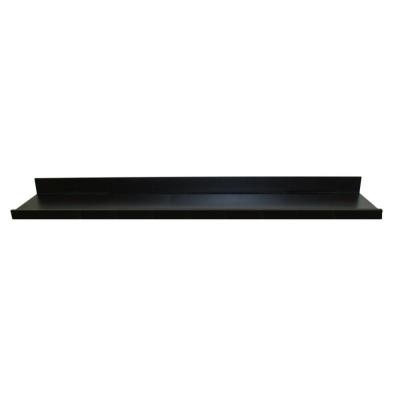 60 in. W x 4.5 in. D x 3.5 in. H Black MDF Picture Ledge Floating Wall Shelf - Image 0