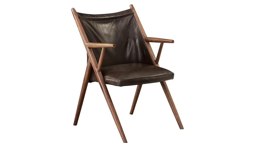 atelier leather lounge chair - Image 0