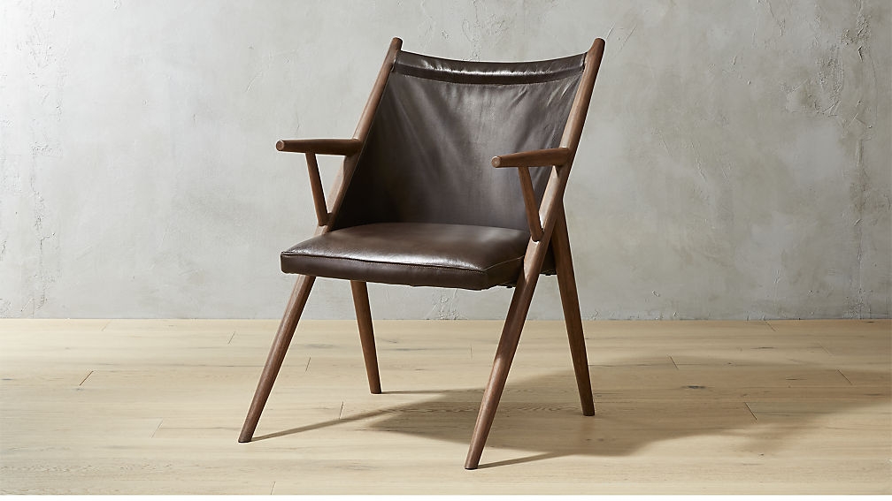 atelier leather lounge chair - Image 5