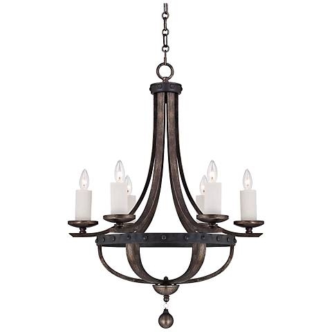 Savoy House Alsace 6-Light Wood Finish Chandelier - Image 0