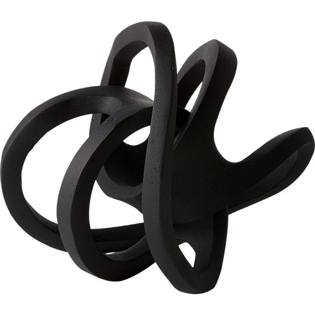 Infinity Black Knot Sculpture, Restock in mid january,2024. - Image 0