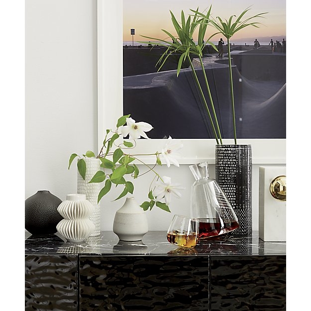shagreen black vase - Image 3