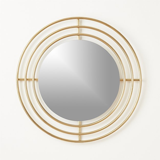 orbit small round wall mirror 32.5" - Image 0