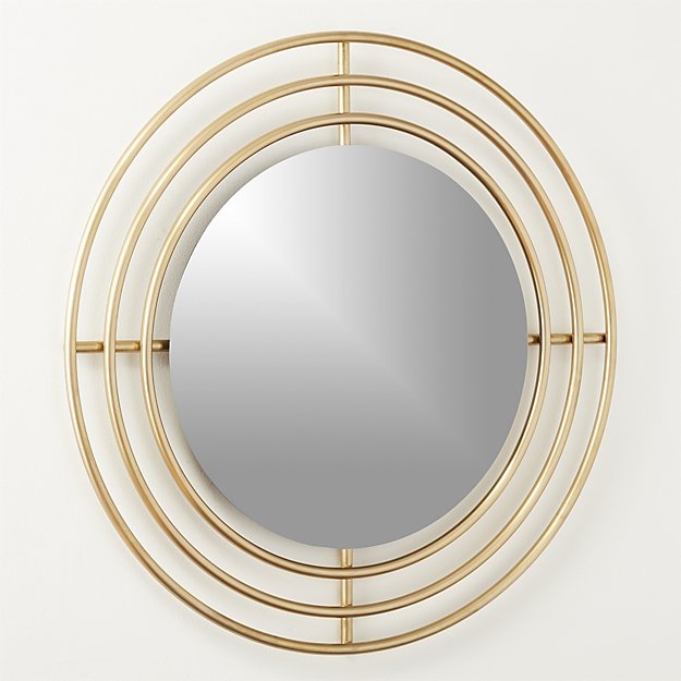 orbit small round wall mirror 32.5" - Image 1
