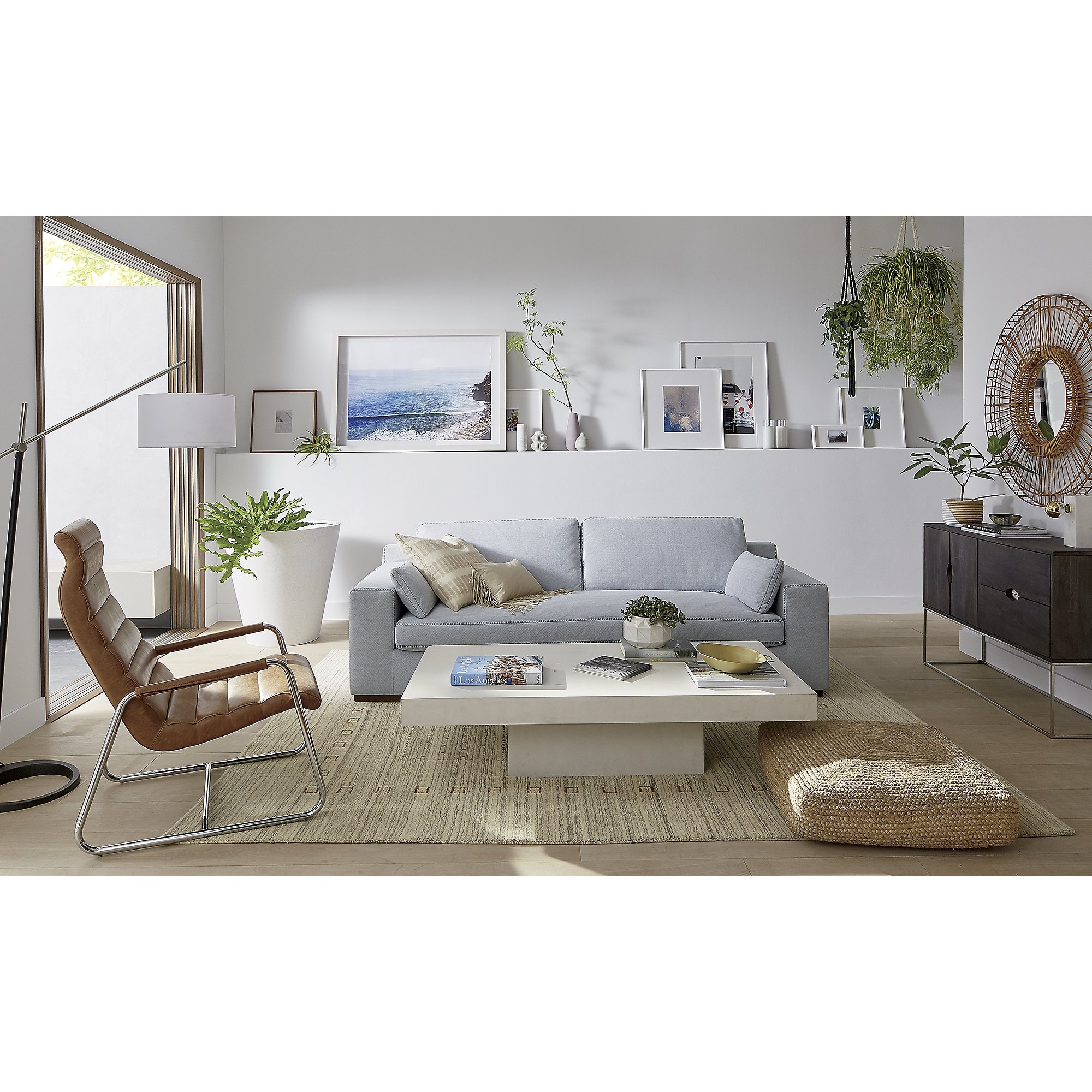 23" natural tie dye pillow with feather-down insert - Image 3