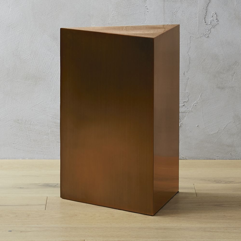 Tri Brushed Bronze Side Table - Image 0