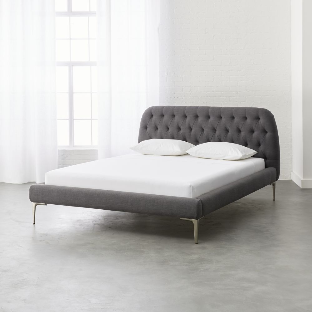 Seraphina Grey Queen Bed - Image 0